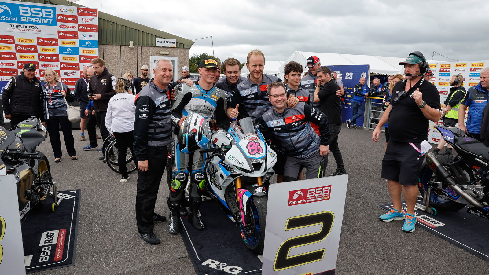 Nesbitt, Race one, Sprint, 2023, thruxton, Honda, BSB, british Superbikes